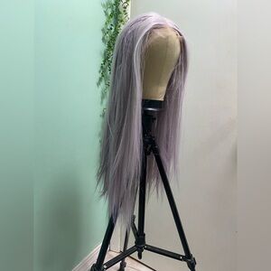 Silver Lavender Long Straight Lace Front Wig Never Worn